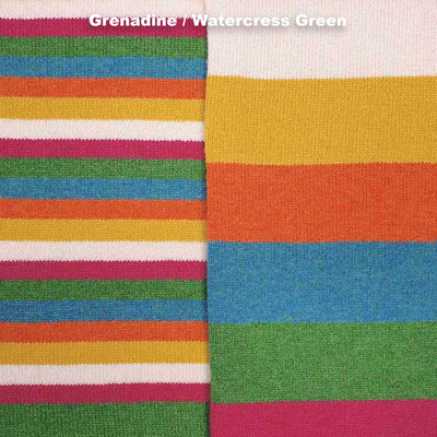 SCARVES - NO. 1 - PREMIUM AUSTRALIAN LAMBSWOOL - Grenadine / Watercress Green - 