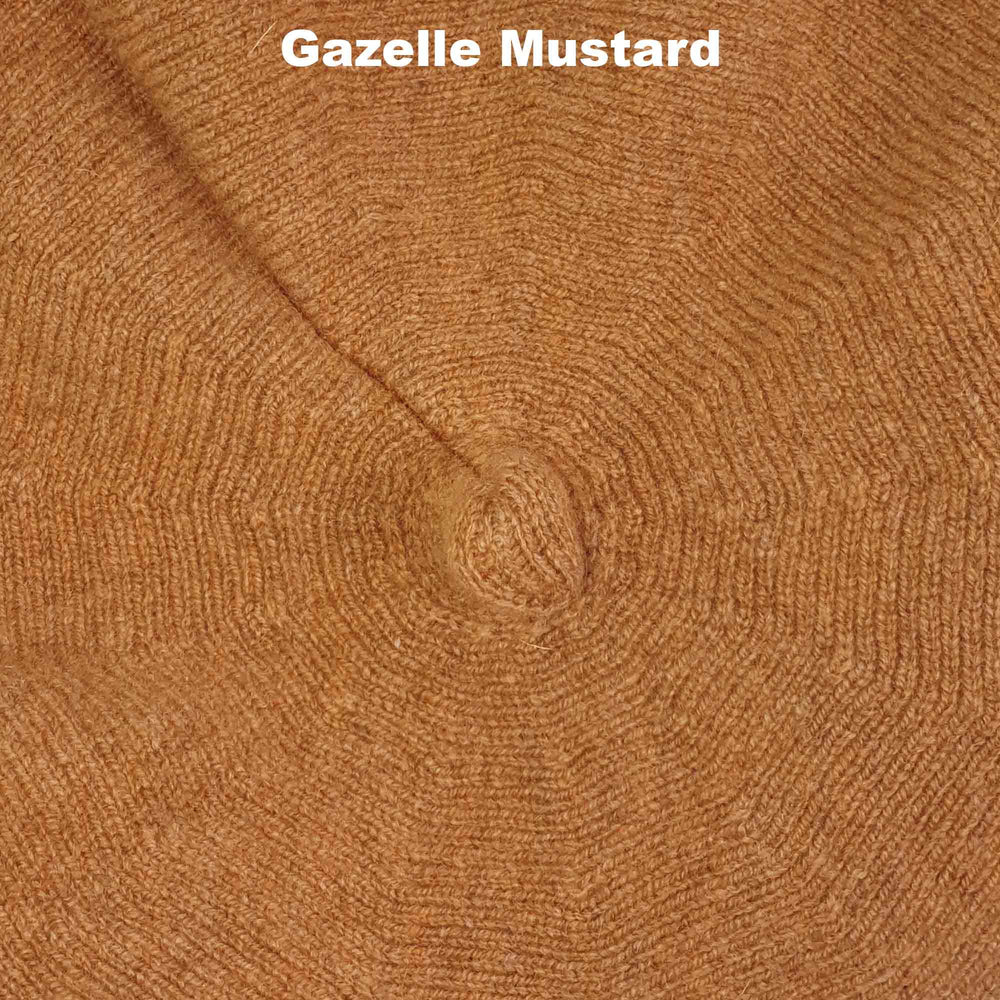 BEANIES - MARLENE BERET - LAMBSWOOL - Gazelle Mustard - 