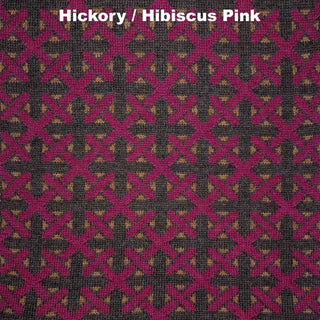SCARVES - CLICKETY CLACK - MERINO - Hickory Brown / Hibiscus Pink -