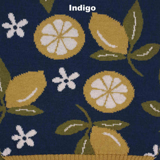 SCARVES - LEMONADE - MERINO - Indigo Blue -