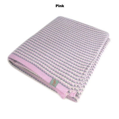 BLANKETS - NANNA’S KNOTS - BABY BLANKETS - Pink - Extra Small