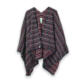 PONCHOS - STRAIGHT AND NARROW - LAMBSWOOL - -