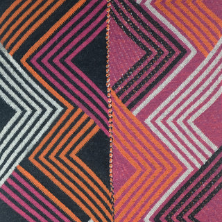 SCARVES - STUDIO 54 - MERINO - Hibiscus Pink / Cinnamon Orange -