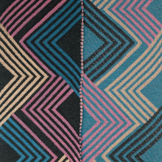 SCARVES - STUDIO 54 - MERINO - Peacock Blue / Musk Pink -