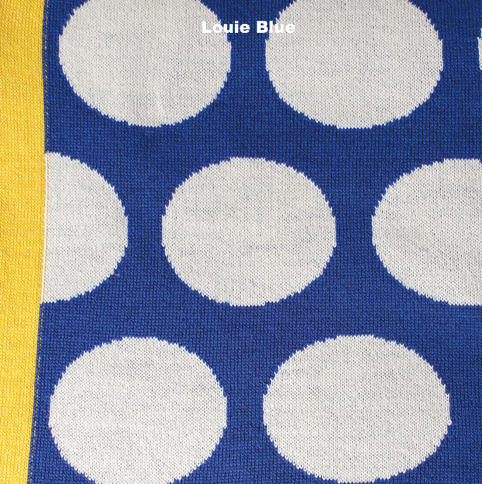 BLANKETS  - BETTY - KNIT BLANKET - Louie Blue - Extra small