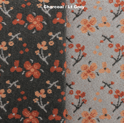 BLANKETS - CHERRY BOMB - MERINO - Charcoal / Lt Grey - Extra Small