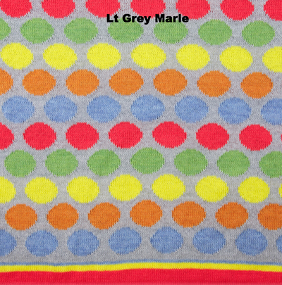 PERSONALISED BLANKETS - RAINBOW LOVE - LT Grey Marle - Extra Small