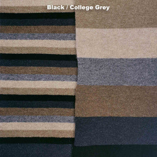 SCARVES - NO. 1 - LAMBSWOOL - Black / College Grey -