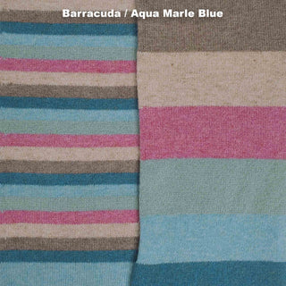 SCARVES - NO. 1 - LAMBSWOOL - Barracuda / Aqua Marle Blue -