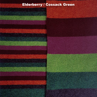 SCARVES - NO. 1 - PREMIUM AUSTRALIAN LAMBSWOOL - Elderberry / Cossack Green - 