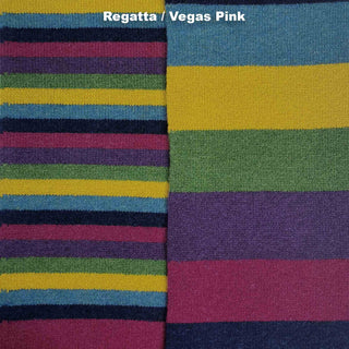 SCARVES - NO. 1 - LAMBSWOOL - Regatta / Vegas Pink -