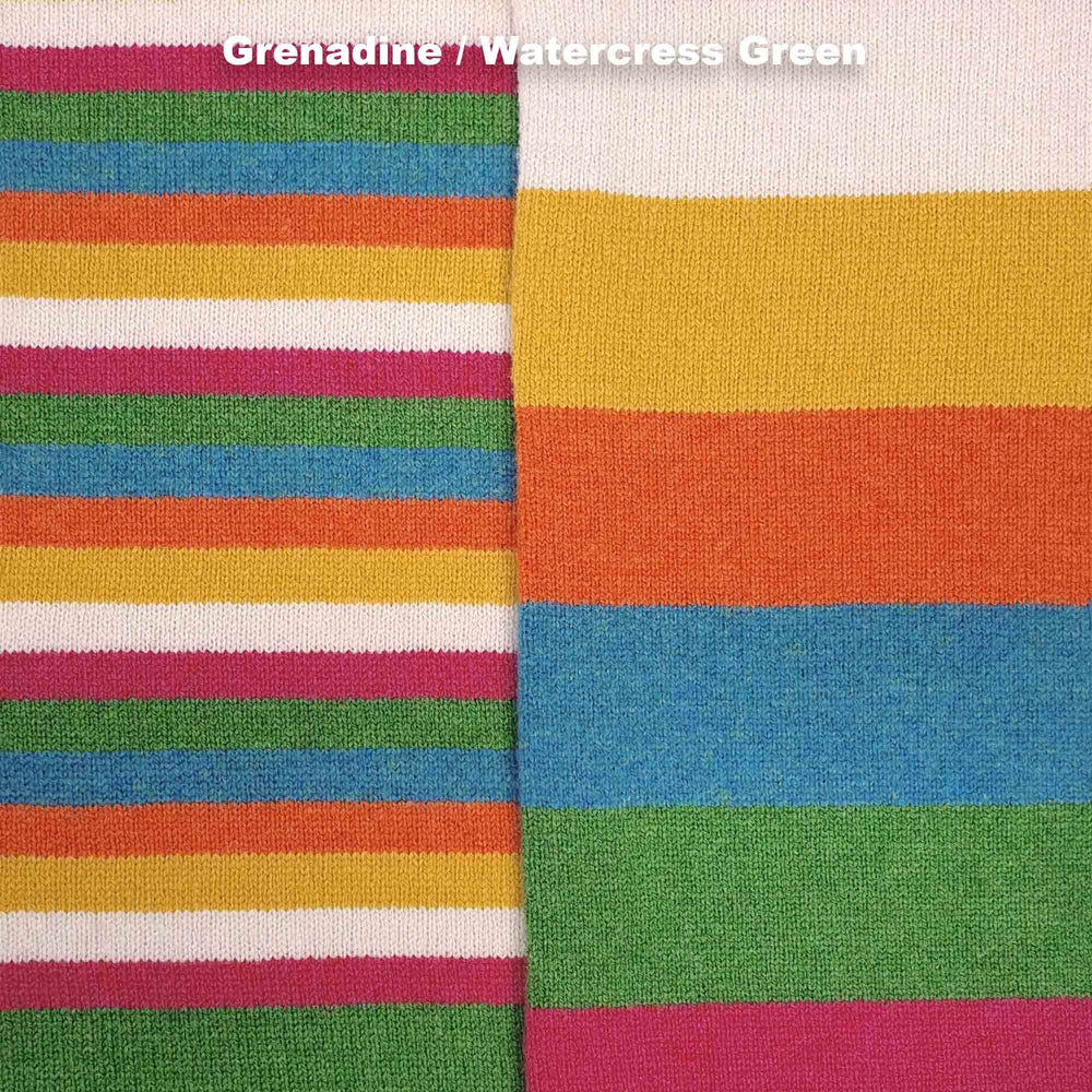SCARVES - NO. 1 - PREMIUM AUSTRALIAN LAMBSWOOL - Grenadine / Watercress Green - 