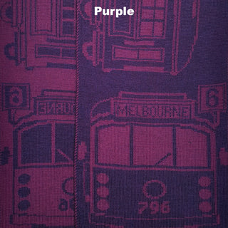 SCARVES - TRAM I AM - EXTRA FINE MERINO WOOL - Purple - 