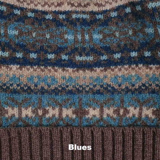 BEANIES - IRISH TWIST - PREMIUM AUSTRALIAN LAMBSWOOL - Blues - 