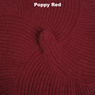 BEANIES - WHIPPET BERET - LAMBSWOOL - Poppy Red -