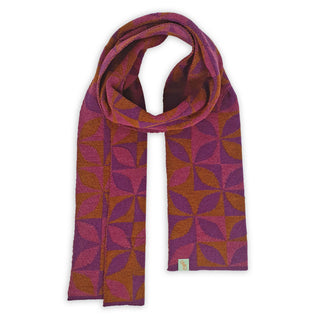 SCARVES - CRISP - EXTRA FINE MERINO WOOL - Mulberry Pink - 