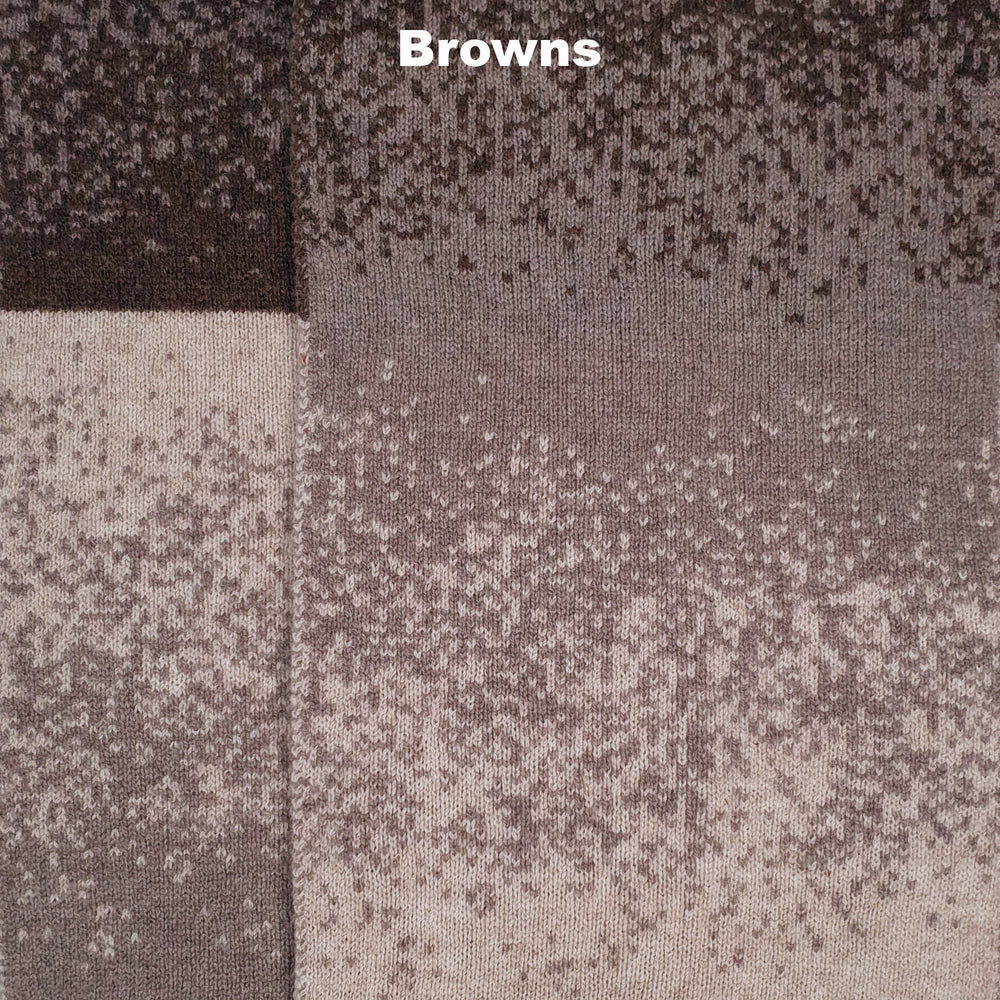 SCARVES - FADE - PREMIUM AUSTRALIAN LAMBSWOOL - Browns - 