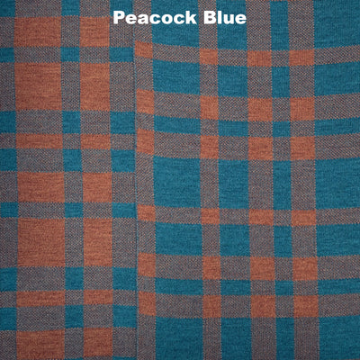 SCARVES - GRANDMAMA - EXTRA FINE MERINO WOOL - Peacock Blue - 