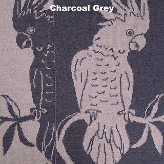 SCARVES - HELLO COCKY - MERINO - Charcoal Grey -