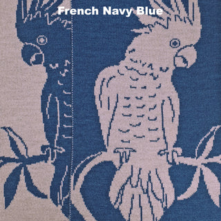 SCARVES - HELLO COCKY - MERINO - French Navy Blue -