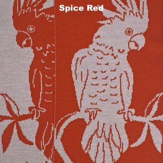 SCARVES - HELLO COCKY - MERINO - Spice Red -