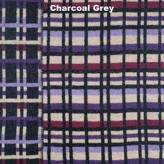 SCARVES - PLAID UP - LAMBSWOOL - Charcoal Grey -