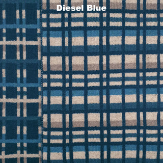 SCARVES - PLAID UP - LAMBSWOOL - Diesel Blue -