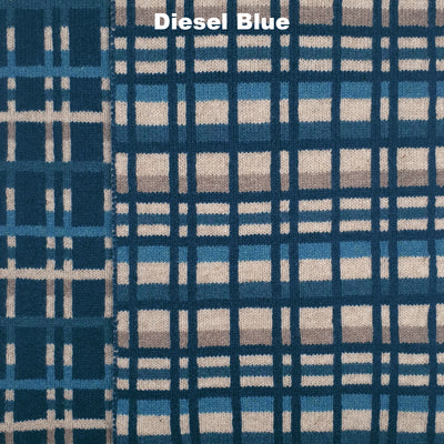 SCARVES - PLAID UP - PREMIUM AUSTRALIAN LAMBSWOOL - Diesel Blue - 