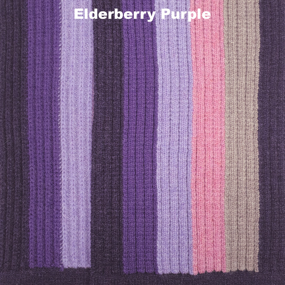 SCARVES - SKIPPING STONE - PREMIUM AUSTRALIAN LAMBSWOOL - Elderberry Purple - 