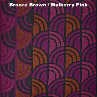 SCARVES - WINDOW - MERINO - Bronze Brown / Mulberry Pink -