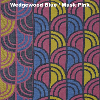 SCARVES - WINDOW - MERINO - Wedgewood Blue / Musk Pink -