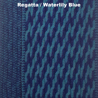 SCARVES - BINARY - LAMBSWOOL - Regatta / Waterlily Blue -