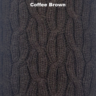 SCARVES - JUNGLE BOOGIE - LAMBSWOOL - Coffee Brown -