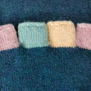 GLOVES - FABULOUS FAGINS - FINGERLESS - LAMBSWOOL - Waterlily Blue -