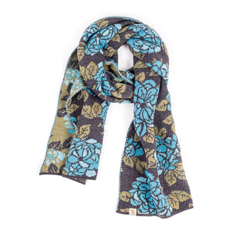 SCARVES - BLOOM - EXTRA FINE MERINO WOOL - Aqua Marle / Main Image - 