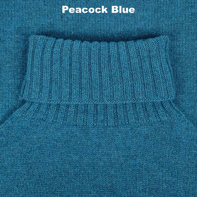 PONCHOS - AMELIE - LAMBSWOOL - Peacock Blue - 