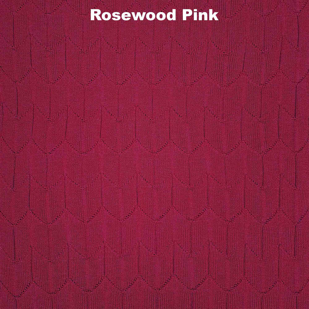 SCARVES - TULIP FIELDS - EXTRA FINE MERINO WOOL - Rosewood Pink - 
