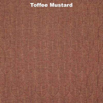SCARVES - TULIP FIELDS - EXTRA FINE MERINO WOOL - Toffee Mustard - 