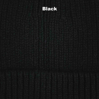 BEANIES - FIXED - LAMBSWOOL - Black -