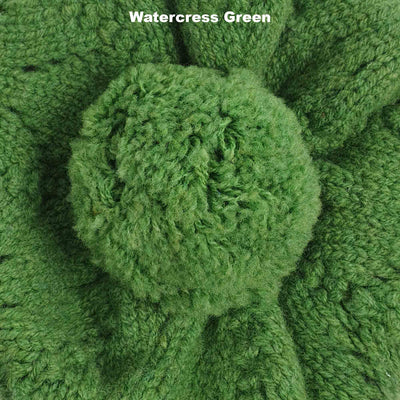 BEANIES - PEACOCK - LAMBSWOOL - Watercress Green - 
