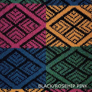 SCARVES - SPRINKLE - LAMBSWOOL - Black / Rosehip Pink -