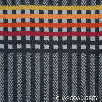 SCARVES - PALETTE - EXTRA FINE MERINO WOOL - CHARCOAL GREY - 