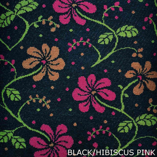 SCARVES - STAMEN - MERINO - Black / Hibiscus Pink -