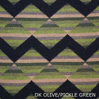 SCARVES - SUNSET - MERINO - Dk Olive / Pickle Green -