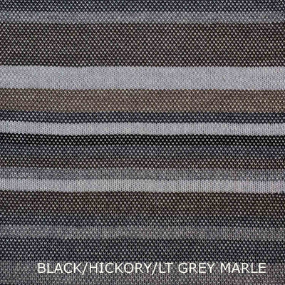 SCARVES - TUMBLE - EXTRA FINE MERINO WOOL - BLACK/HICKORY BROWN/LT GREY MARLE - 