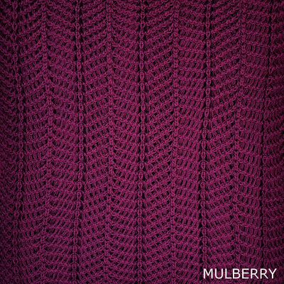 SCARVES - TWINKLE - EXTRA FINE MERINO WOOL - MULBERRY PINK - 