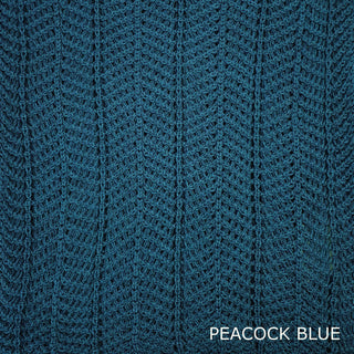 SCARVES - TWINKLE - MERINO - Peacock Blue -