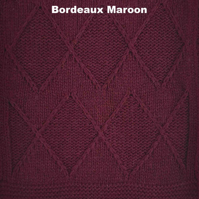 SCARVES - STARLIGHT - LAMBSWOOL - Bordeaux Maroon - 