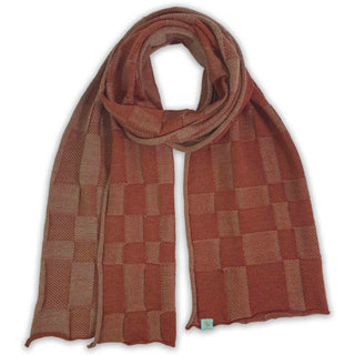 SCARVES - GENTLE - EXTRA FINE MERINO WOOL - Bronze Brown - 