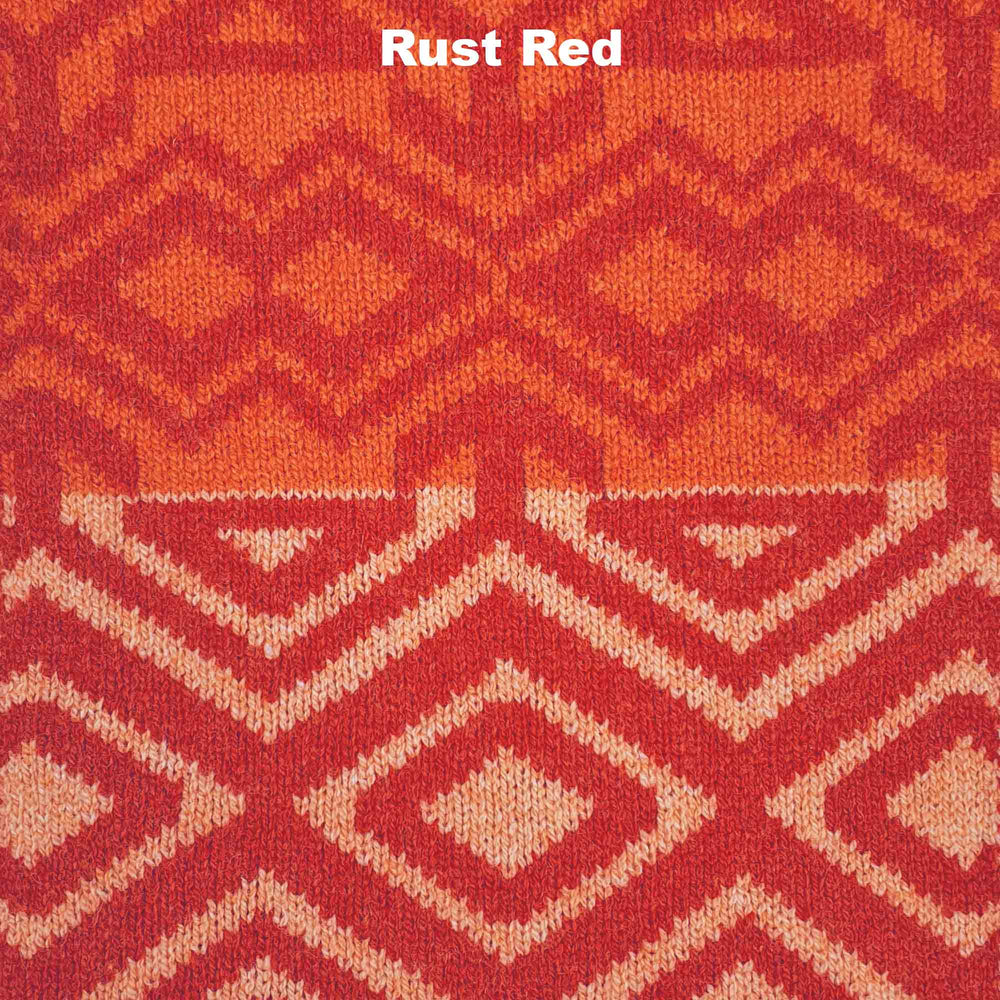 SCARVES - QUEST - LAMBSWOOL - Rust Red - 